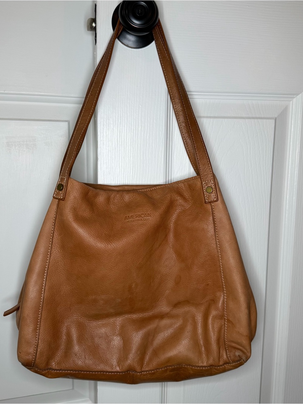 American Leather Liberty Shopper Bag Purse Bag Light Brown / Tan